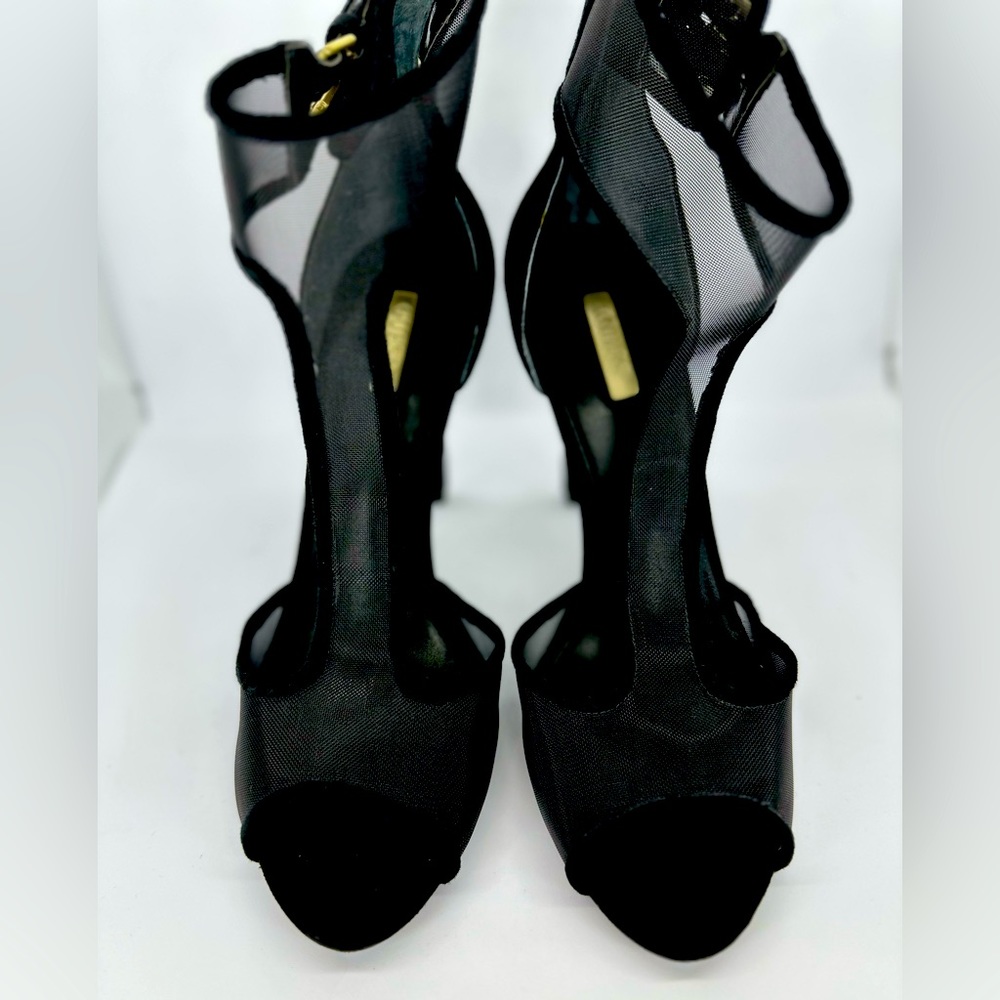 GUESS black sandals 9.5 perfect condition - Picture 3 of 8